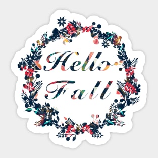 Hello Fall Sticker